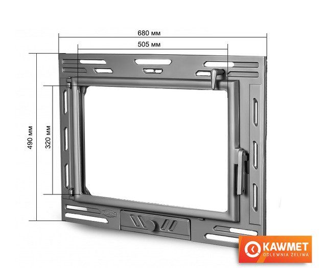 Двері для каміна KAWMET W9 490x680 DRZWI Kaw-met W9 фото