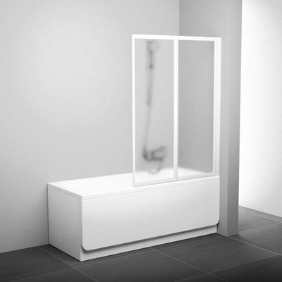 Шторка для ванни Ravak VS2 105 Білий TRANSPARENT (796M0100Z1) 00028916 фото